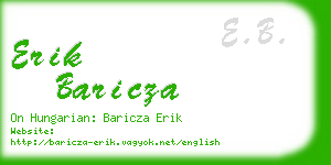 erik baricza business card